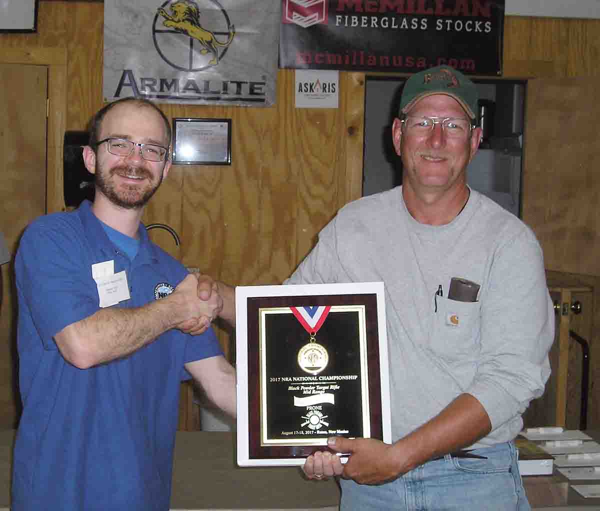 Mark Schuenke, winner of Prone Mid-Range.